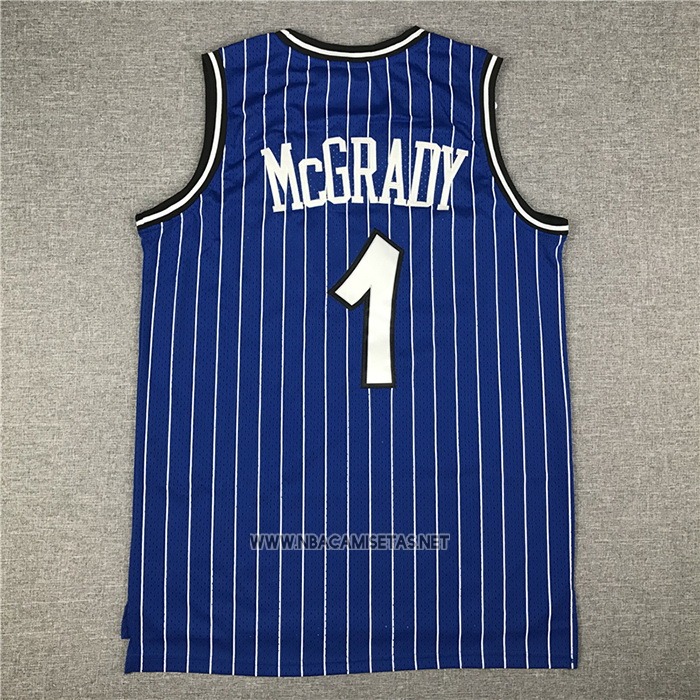 Camiseta Orlando Magic Tracy McGrady NO 1 Mitchell & Ness 2003-04 Azul